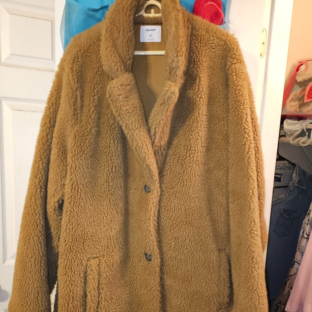 Fur very warm coat